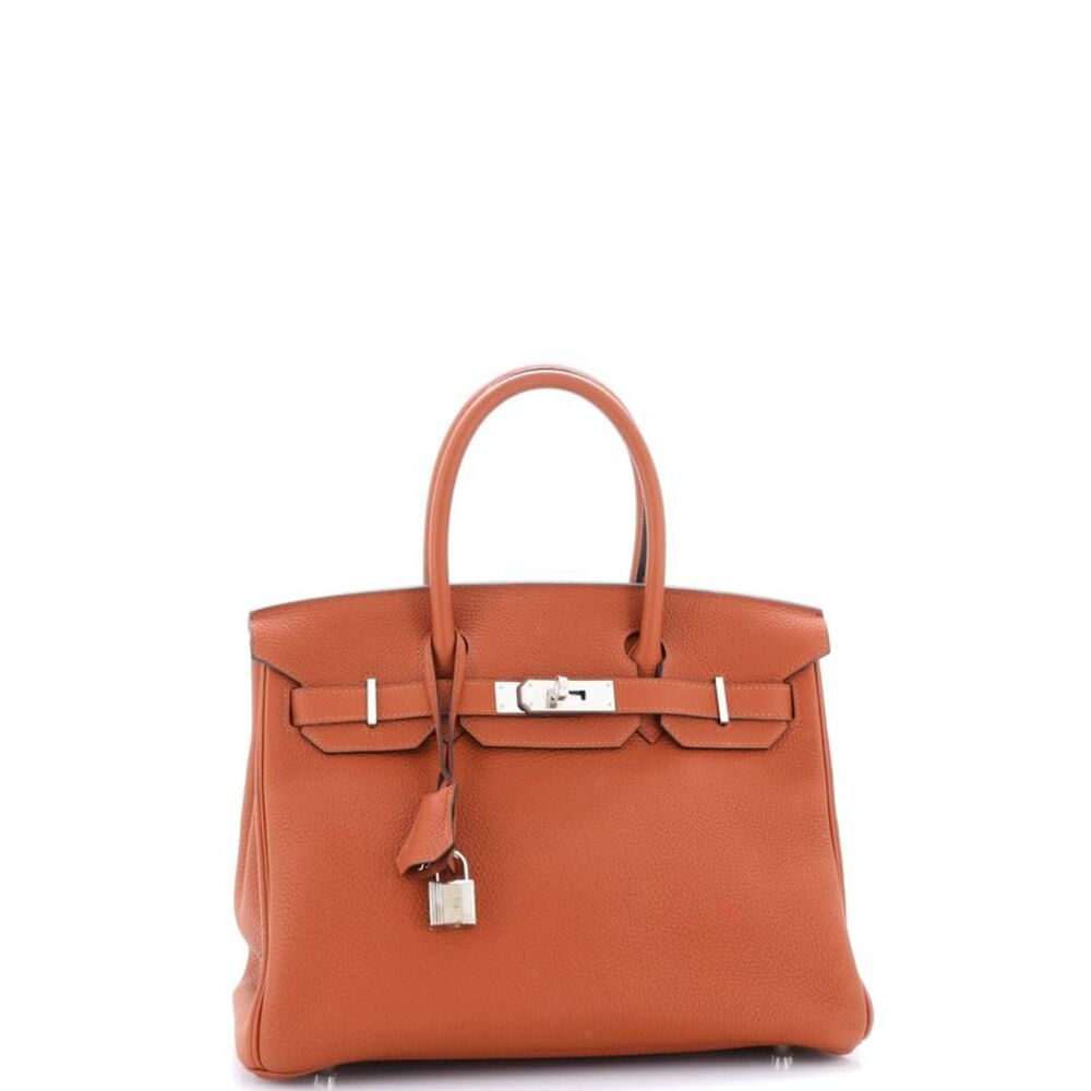 Hermes Birkin Handbag Cuivre Togo with Palladium Hardware 30 Brown - Picture 2 of 8